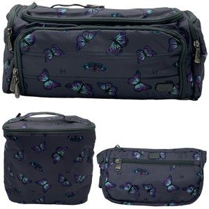 Lug 3-pc Trolley XL organizational set- butterfly gray
